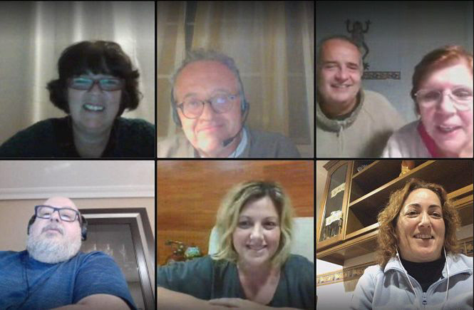 Imagen de la reunión telemática (IU) 