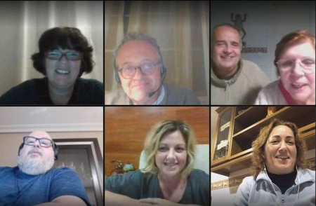 Imagen de la reunión telemática (IU) 