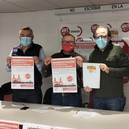 Imagen de la presentación de la manifestación (UGT)