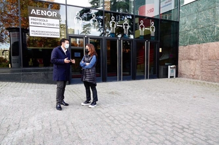 Francisco Cuenca y Raquel Ruz en el Palacio de Congresos (PSOE)