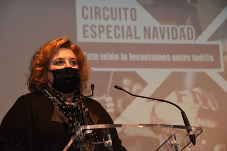 La Diputada de Cultura, Fatima Gómez ha presentado el circuito de Navidad (R. MARTÍNEZ / DIPGRA)