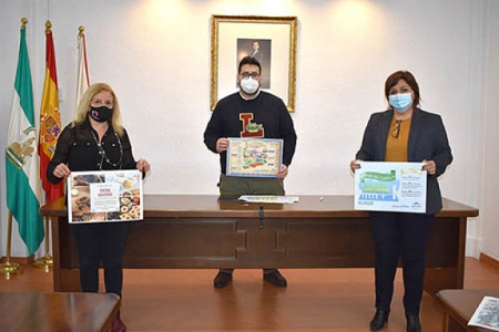 El Concejal de Fiestas y las concejalas de juventud y cultura han presentado las actividades navideñas (AYTO. ALBOLOTE)