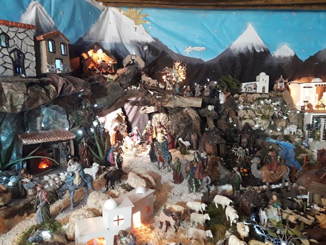 Uno de los belenes participantes en el concurso organizado por el Ayuntamiento de Monachil (AYTO. MONACHIL)