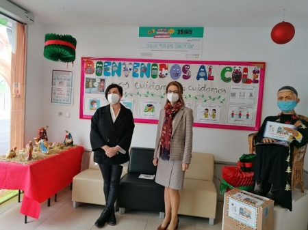Ana Berrocal ha visitado la Fundación Purísima Concepción (JUNTA)