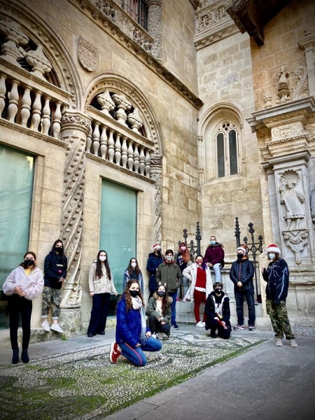 Alumnos de la EAG durante el paseo (EAG) 