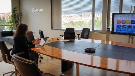 Marichu García durante unas jornada de sostenibilidad (CÁMARA GRANADA) 