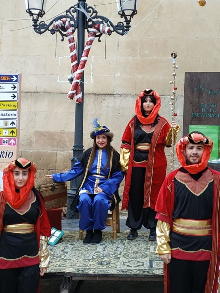 Los emisarios de los Reyes Magos el año pasado en Montefrío (AYTO. MONTEFRÍO) 