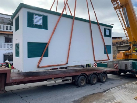 Caseta que albergará el nuevo centro de transformación en el barrio de Haza Grande (ENDESA) Caseta que albergará el nuevo centro de transformación en el barrio de Haza Grande (ENDESA)