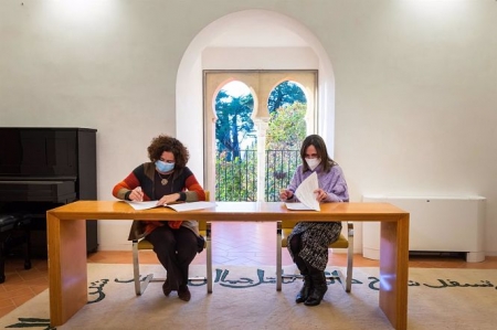 Firma de convenio (PATRONATO DE LA ALHAMBRA) 