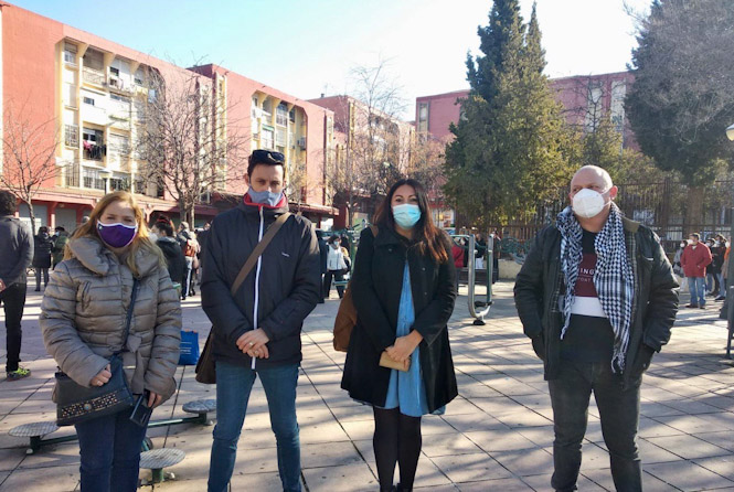 De Izquierda a derecha: Raquel Torres, Manu Ríos, Alejandra Durán y José Rodríguez (PODEMOS) 