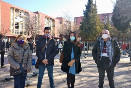 De Izquierda a derecha: Raquel Torres, Manu Ríos, Alejandra Durán y José Rodríguez (PODEMOS) 