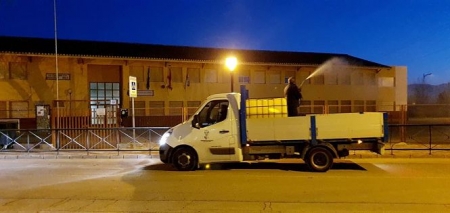 Labores de desinfección en Cúllar Vega (AYTO. CULLAR VEGA) Labores de desinfección en Cúllar Vega (AYTO. CULLAR VEGA)