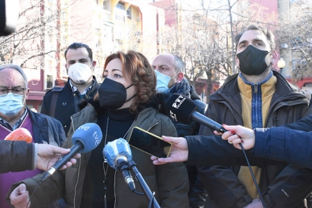 La coordinadora provincial de IU, Mari Carmen Pérez (IU)