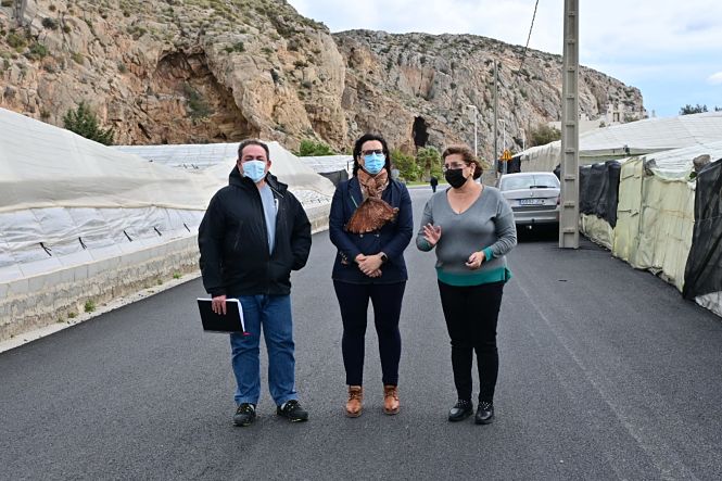 Imagen de la visita al camino rural de El Puntal (JUNTA)