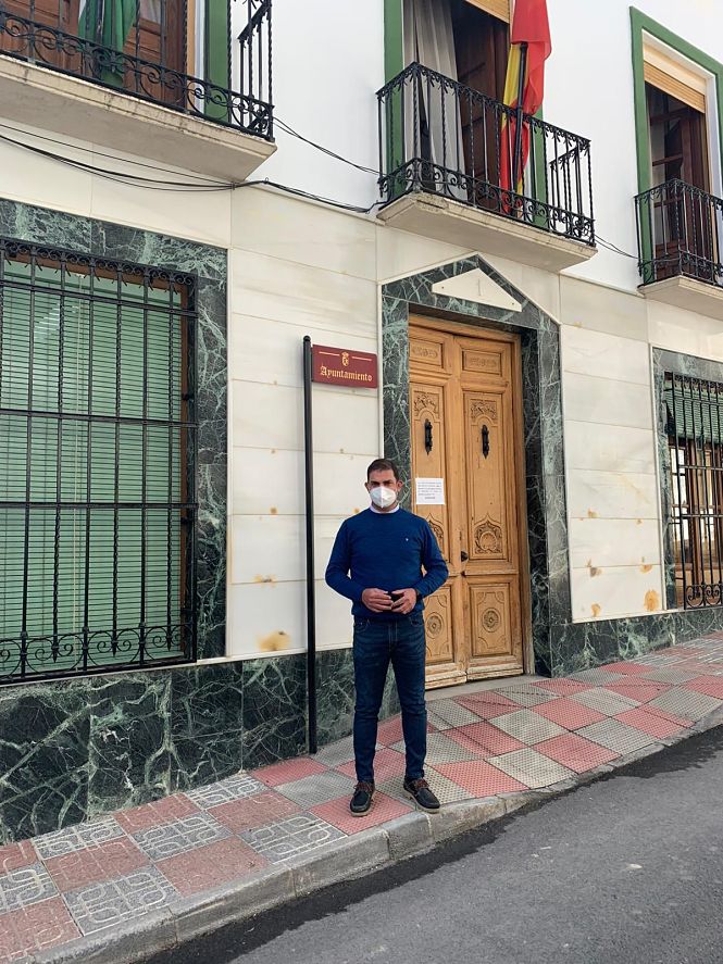 El Alcalde de Algarinejo, Jorge Sánchez (PP)