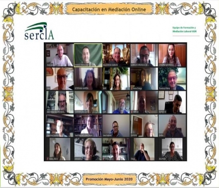 Reunión telemática de la promoción de mediadores (JUNTA)