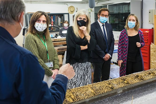 Imagen de la visita de la Consejera de Cultura (JUNTA)