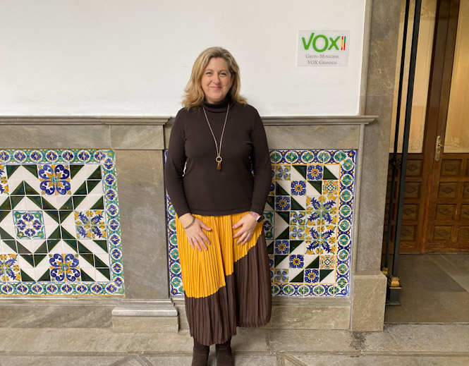 La concejal de VOX en el Ayuntamiento de Granada, Beatriz Sánchez (VOX) 