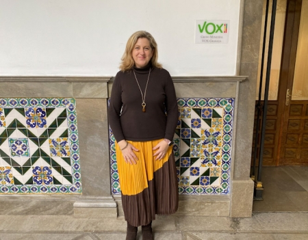 La concejal de VOX en el Ayuntamiento de Granada, Beatriz Sánchez (VOX) 