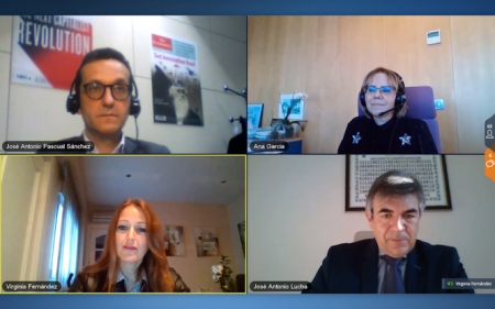 Imagen de la reunión telemática (JUNTA)