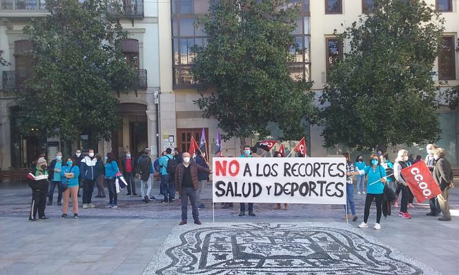 Concentración de los trabajadores de Ebone (CCOO)