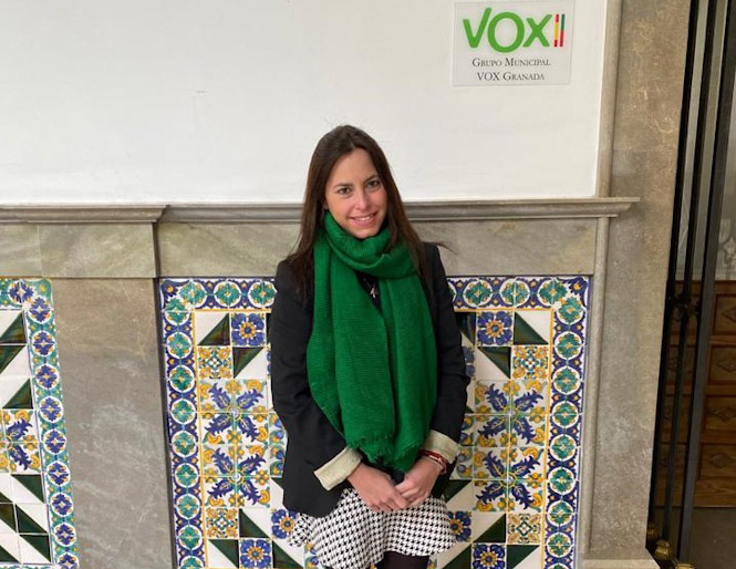 Mónica Rodríguez, concejal de Vox en el Ayuntamiento de Granada (VOX)
