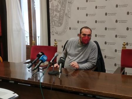 El Concejal de Podemos-IU en el Ayuntameinto de Granada, Francisco Puentedura (PODEMOS-IU)