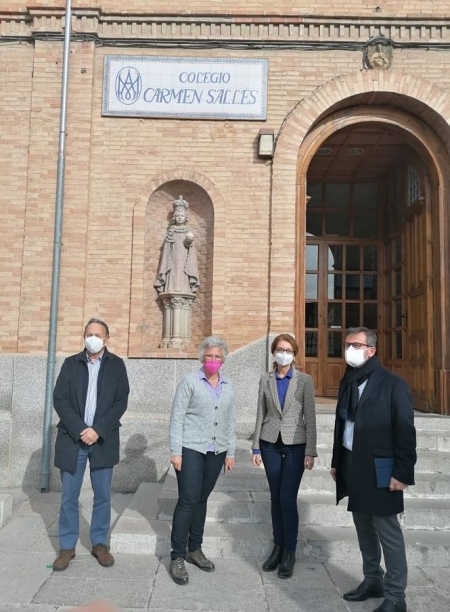 Imagen de la visita al Colegio Carmen Sallés de Santa Fe (JUNTA)