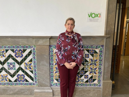La concejal de VOX en el Ayuntamiento de Granada, Beatriz Sánchez (VOX) 