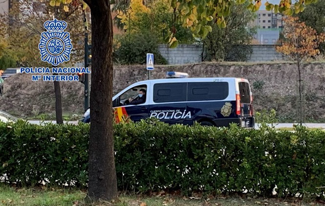 Imagen de un furgón policial (POLICÍA NACIONAL) 