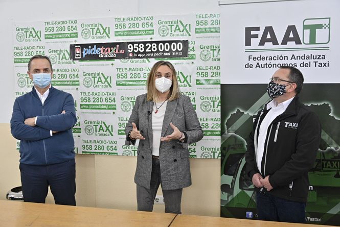 Imagen de la reunión con la gremial del taxi (JUNTA)