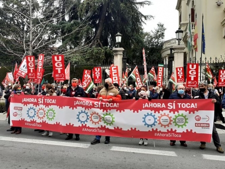 Imagen de la concentración (CCOO)