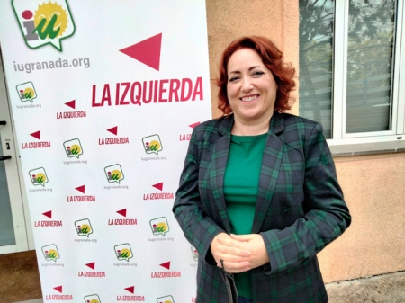 La coordinadora provincial de IU, Mari Carmen Pérez (IU)