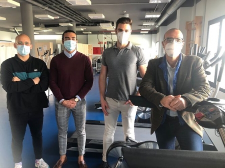 Los investigadores de la UGR que han realizado este trabajo, en el iMUDS (UGR)