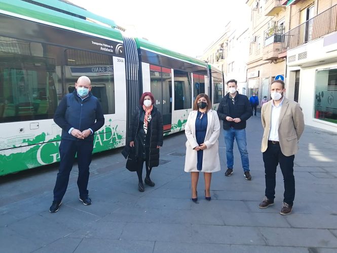 Imagen de la visita a Armilla (PSOE)