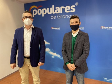 Antonio Díaz y Jorge Saavedra durante la rueda de prensa (PP) Antonio Díaz y Jorge Saavedra durante la rueda de prensa (PP)