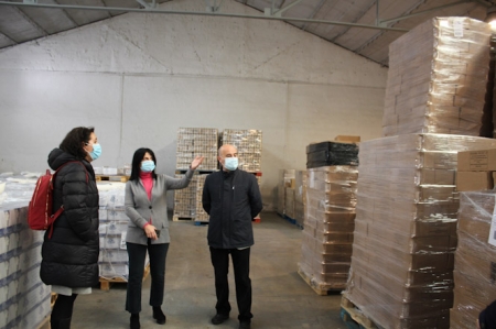 Visita de la subdelegada del Gobierno al Banco de Alimentos (SUBDELEGACIÓN)