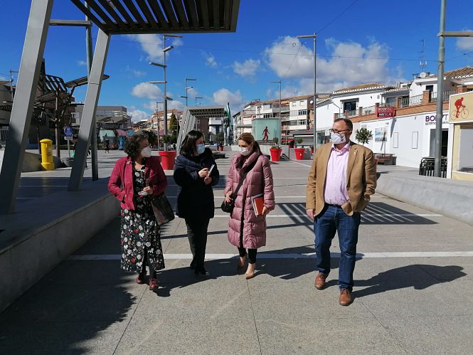 Imagen de la visita a Armilla (CIUDADANOS)