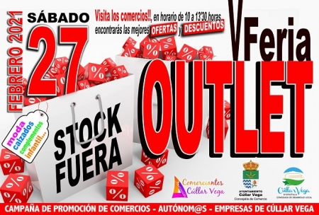 Cartel de la V Feria Outlet (AYTO. CÚLLAR VEGA) Cartel de la V Feria Outlet (AYTO. CÚLLAR VEGA)