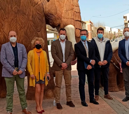 Imagen de la visita de Gustavo Rodriguez a Padul (JUNTA)