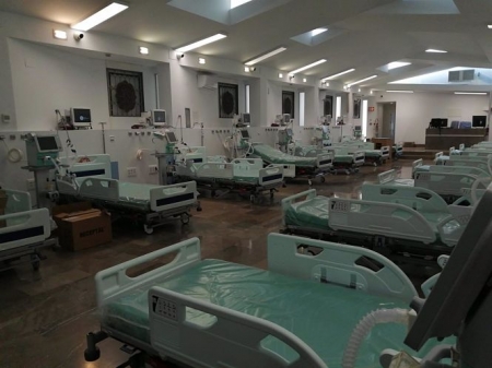 Capilla del Hospital Virgen de las Nieves, acondicionado como espacio UCI, en imagen de archivo (HOSPITAL VIRGEN DE LAS NIEVES) 
