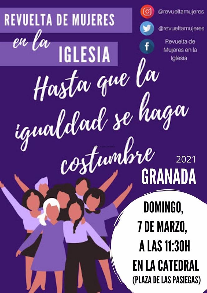 Cartel de la concentración (REVUELTA DE MUJERES EN LA IGLESIA) 