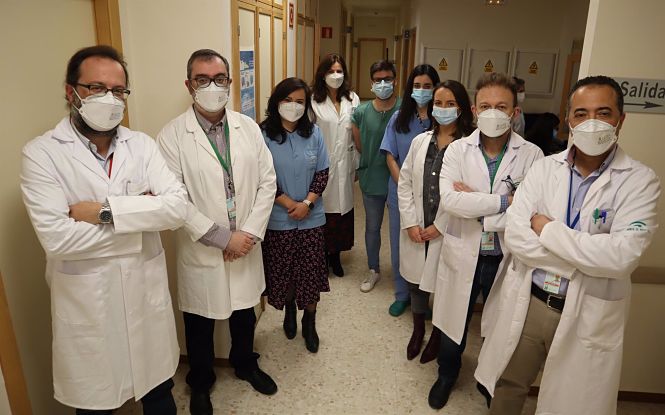 Parte del equipo de Otorrinolaringología del hospital Virgen de las Nieves (JUNTA) 