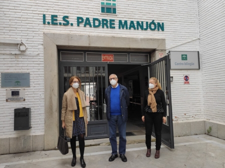 Imagen de la visita al IES Padre Manjón (JUNTA) 