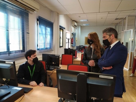 Manuel Olivares y Virginia Fernández han visitado el inicio del proyecto (AYUNTAMIENTO GRANADA)