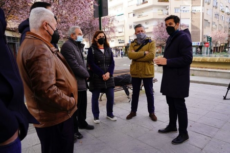 Imagen de la visita al Zaidín (PSOE)