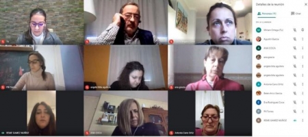 Imagen de la reunión telemática (AYTO. MONTEFRIO)