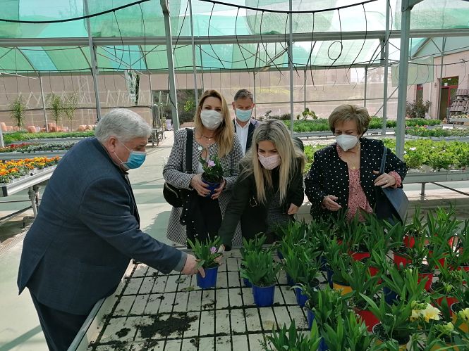 Imagen de la visita al vivero municipal (CIUDADANOS) 