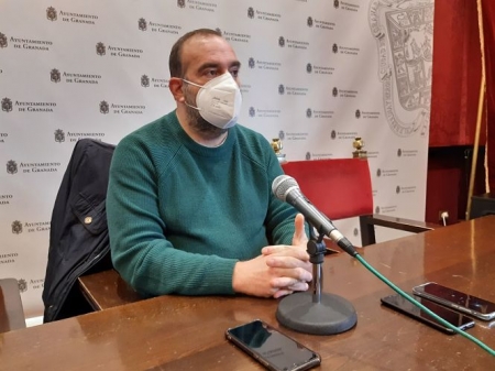 El Concejal de Podemos - IU en el Ayuntamiento de Granada, Francisco Puentedura (PODEMOS-IU)