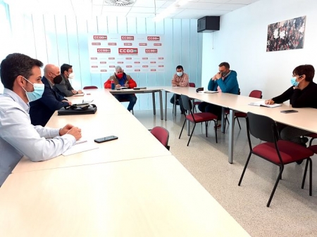 Imagen de la reunión entre CCOO y Podemos (CCOO)